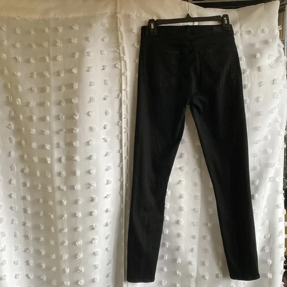 PAIGE black straight leg jeans. - Picture 4 of 5